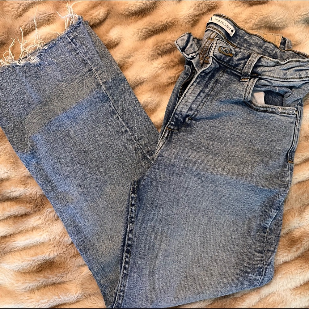 Zara High Waisted Flare Jeans